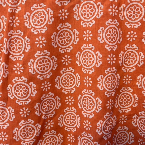 Adrienne New York Orange Pattern Sequin Beach Cover up Size M NWOT - Picture 5 of 6
